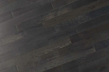Jet black wire brushed solid oak - 6"x3/4" Jet black wire brushed solid oak - 6"x3/4"